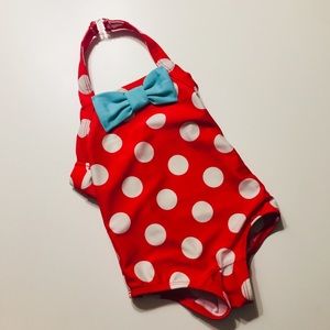 Polka dot swim suit